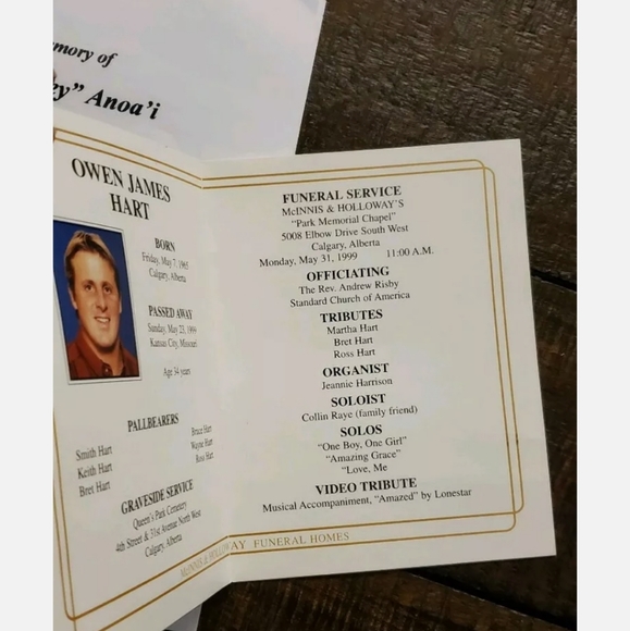 Owen funeral program - Picture 2 of 7